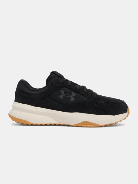 Teniși Under Armour din piele de căprioară negru