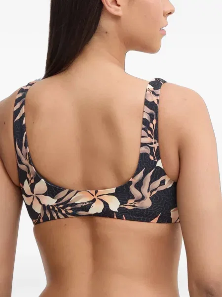 Top Billabong cu model floral cu imagine negru