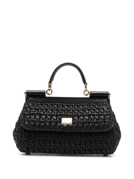 Geantă Dolce & Gabbana Sicily negru