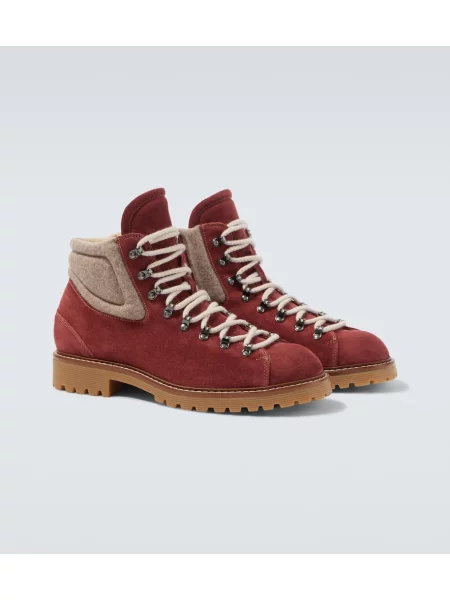 Botine Eleventy din piele de căprioară