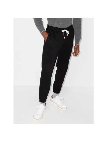 Dzianinowe spodnie dresowe Ralph Lauren czarne