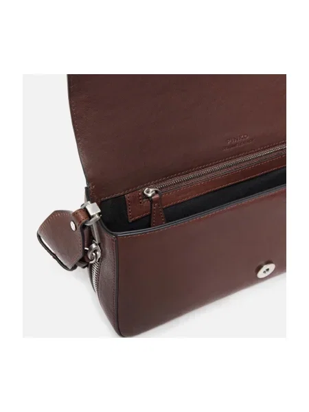 Geanta crossbody Pinko clasică maro