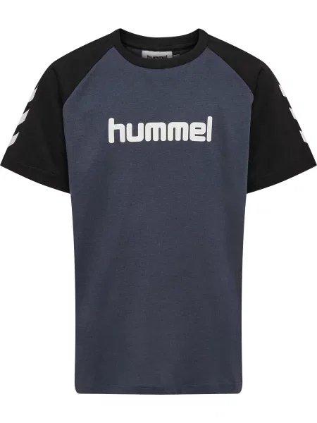 Hummel Tricou funcțional albastru închis / negru / murdar alb