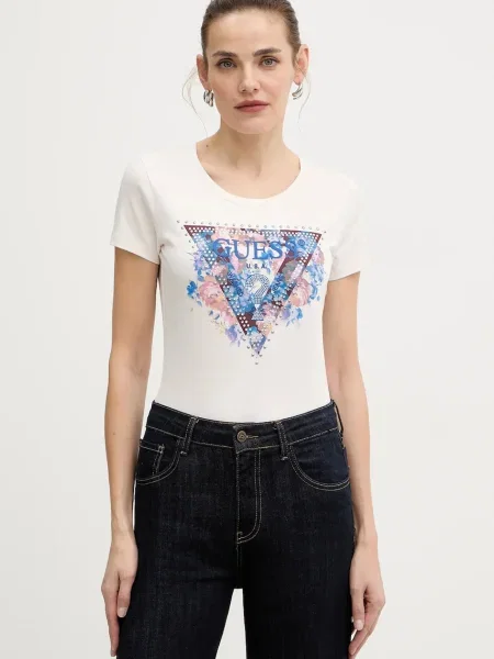 Guess tricou bej