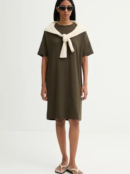 Marc O'Polo rochie oversized din modal verde
