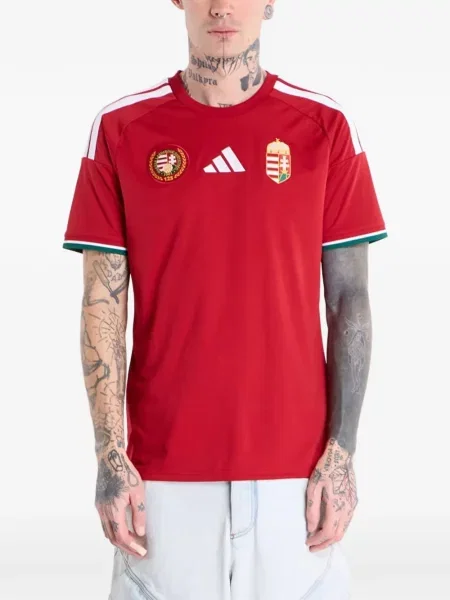 Tricou Adidas alergare cu șireturi din dantelă negru