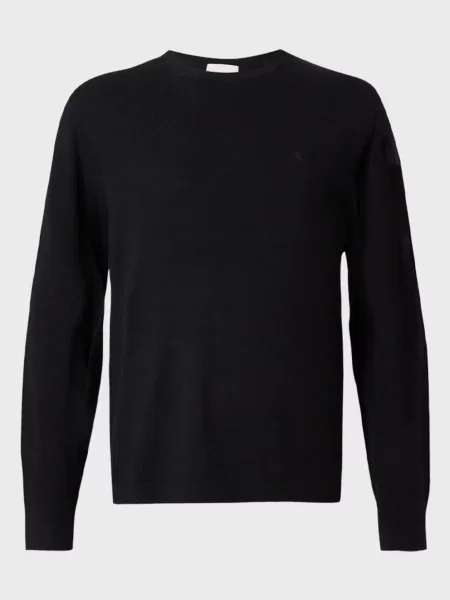 Шерстяной свитер Calvin Klein черный