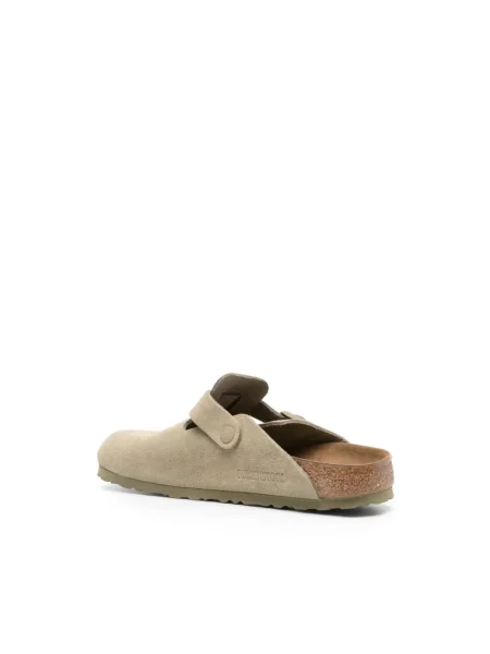 Birkenstock Klapki Boston Leve Zielony beżowe