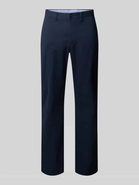 Chinos o kroju regular fit z mieszanki bawełny Polo Ralph Lauren granatowe