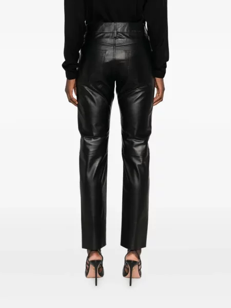 Pantaloni Tom Ford din piele negru