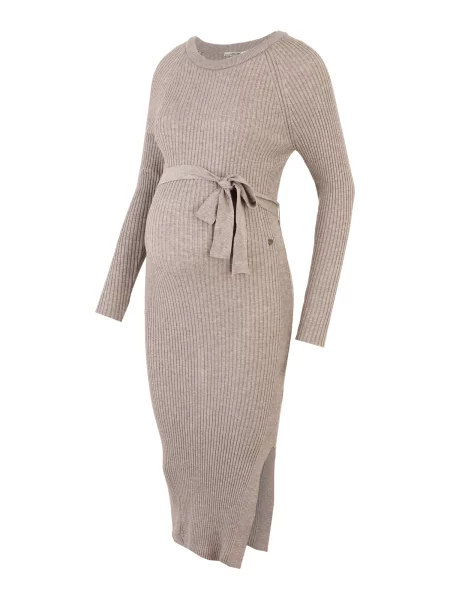 Rochie tricotat închis bej