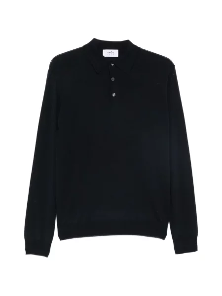 Lung tricou polo Vela Shop albastru