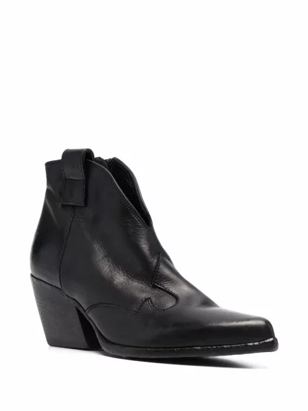 Botine Elena Iachi din piele negru