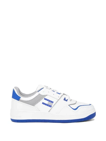 Sneakerși Tommy Hilfiger cu autograf alb