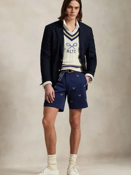 Kratke hlače Polo Ralph Lauren mornarsko modra