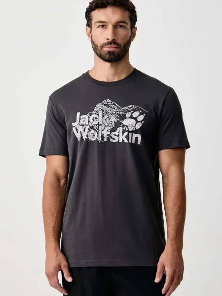 Jack Wolfskin tričko pánske čierna