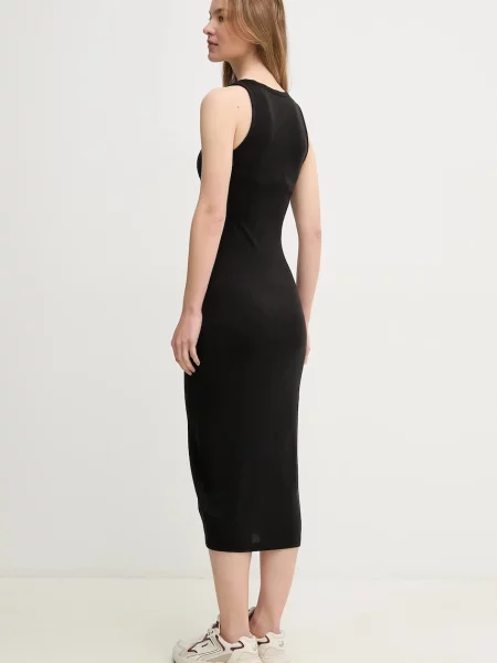 Šaty Calvin Klein Jeans maxi černá