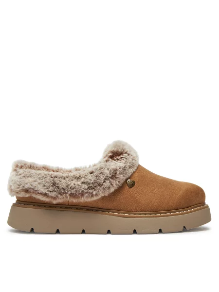 SKECHERS Boots KEEPSAKES LITE COZY BLEND πουέμπλο / μελανζέ καφέ