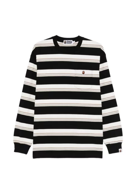 Tricou A Bathing Ape® cu dungi negru