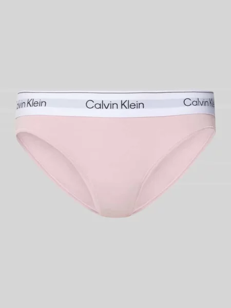 Figi z mieszanki bawełny i modalu Calvin Klein Underwear różowe