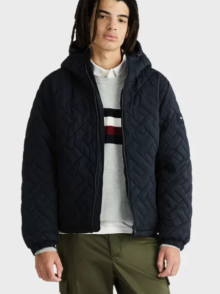 Стьобана куртка Tommy Hilfiger синя