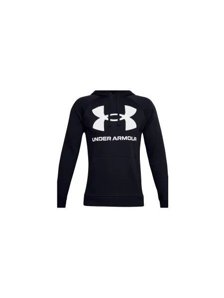 Under Armour Rival Fleece Big Logo Hoodie Mężczyźni Bluzy i bluzy z kapturem Under Armour Size: M czarny