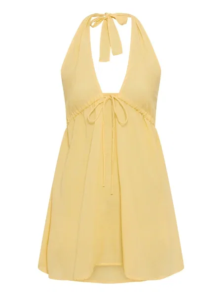 LSCN by LASCANA Obleka za na plažo pastelno rumena