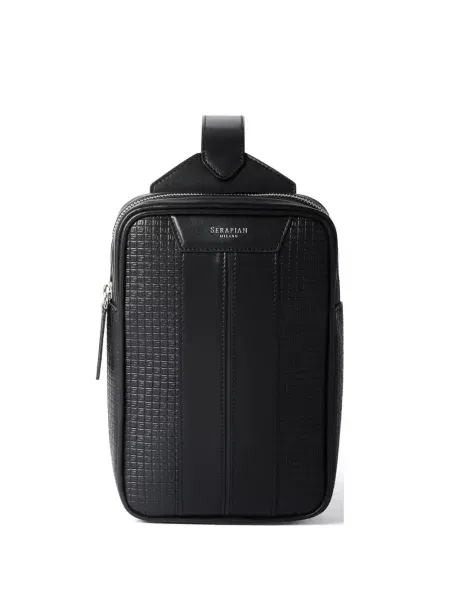 Чанта Serapian с автограф черно