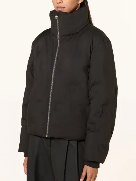 HUGO kurtka pikowana Farinella Kobiety Sztuczne włókno jednolity S czarny