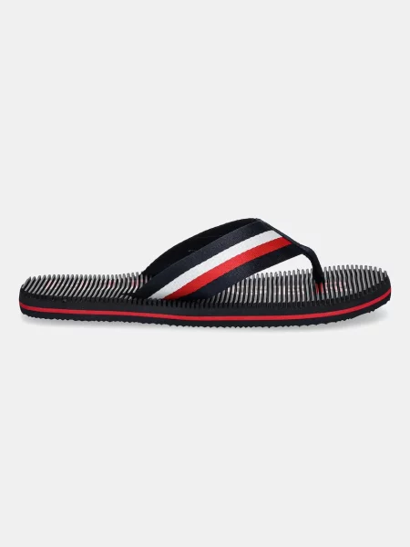 Japonki Tommy Hilfiger Massage Beach Sandal desert sky granatowe