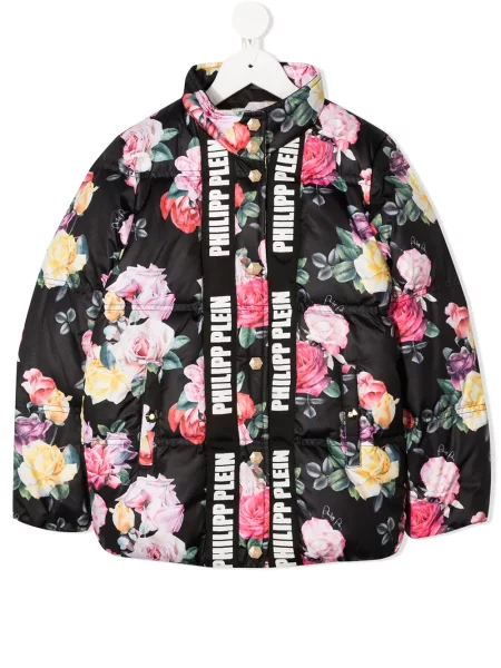 Kurtka bomber dziecięcy Philipp Plein czarny