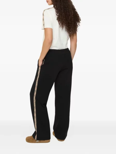 Pantaloni Burberry în carouri negru
