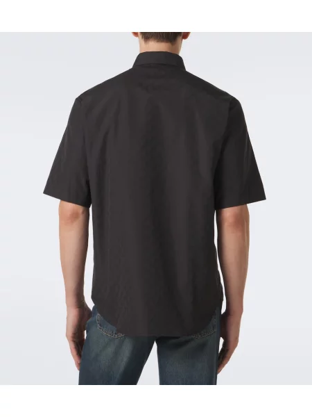 Cămașă Gucci din poplin negru