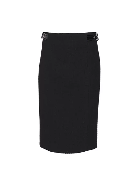 Długa spódnica maxi Moschino wełniana czarna