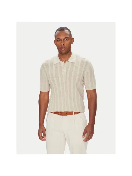 Baldessarini Поло B4 Slim Fit бежевий