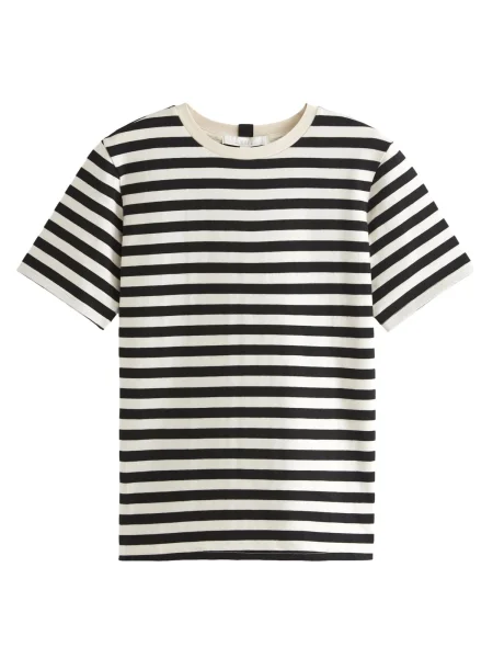 Next Tricou bej negru