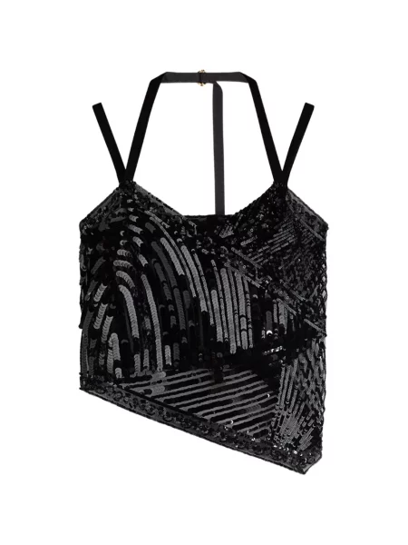 Top Pucci din tul negru