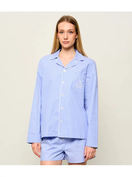 Sporty&Rich Top de pijama NY Crest | Relaxed fit albastru
