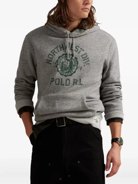 Μικρός κασκέτο Polo Ralph Lauren με χαμηλή μέση υφαίνω διαγωνίως πράσινο