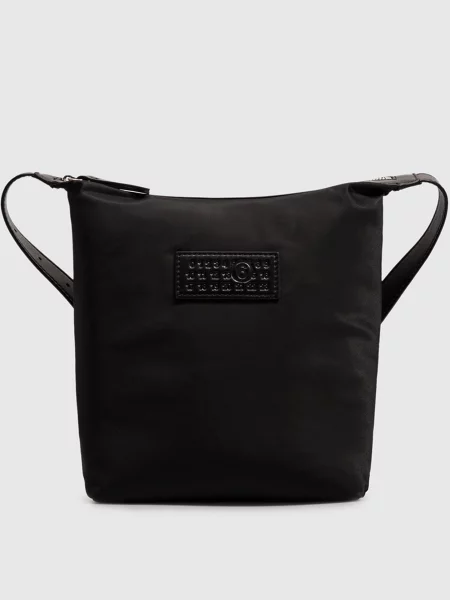 Сумка з нашивкою логотипа Maison Margiela Mm6 чорна