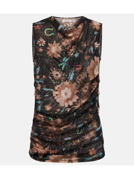 Top Dorothee Schumacher cu model floral transparente