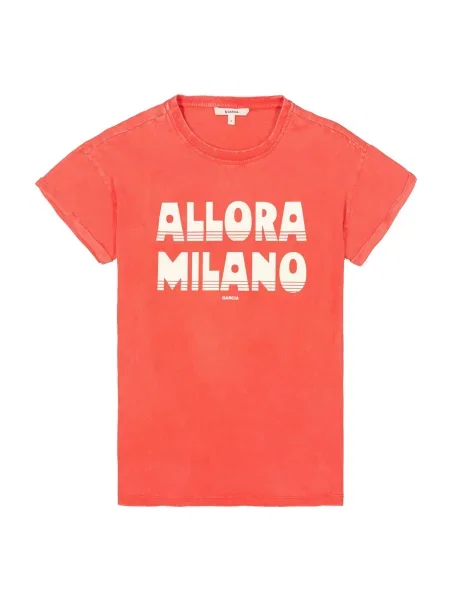 GARCIA Tricou / roșu deschis bej