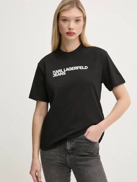 Tričko Karl Lagerfeld Jeans černá