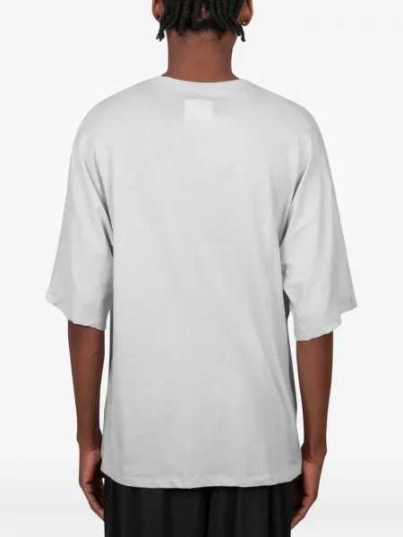 Scurt tricou Optimistic Runners cu imagine gri