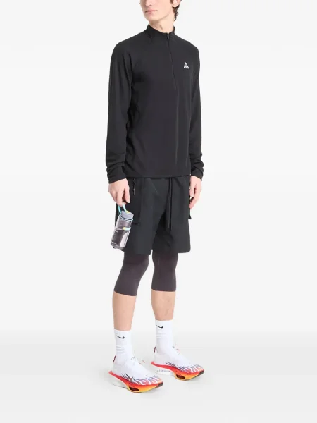 Kratak retro majica Nike s čipkom crna