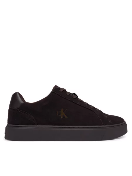 Sneakersy Calvin Klein brązowe
