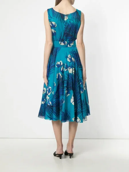 Rochie Samantha Sung cu imagine de costum albastru