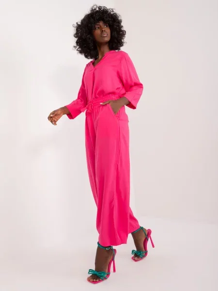 Pantaloni Fashionhunters fucsie
