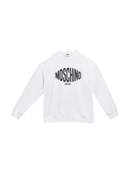 Bluza sportowa Moschino z logo biała