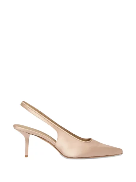 Pantofi cu toc Max Mara din satin slingback